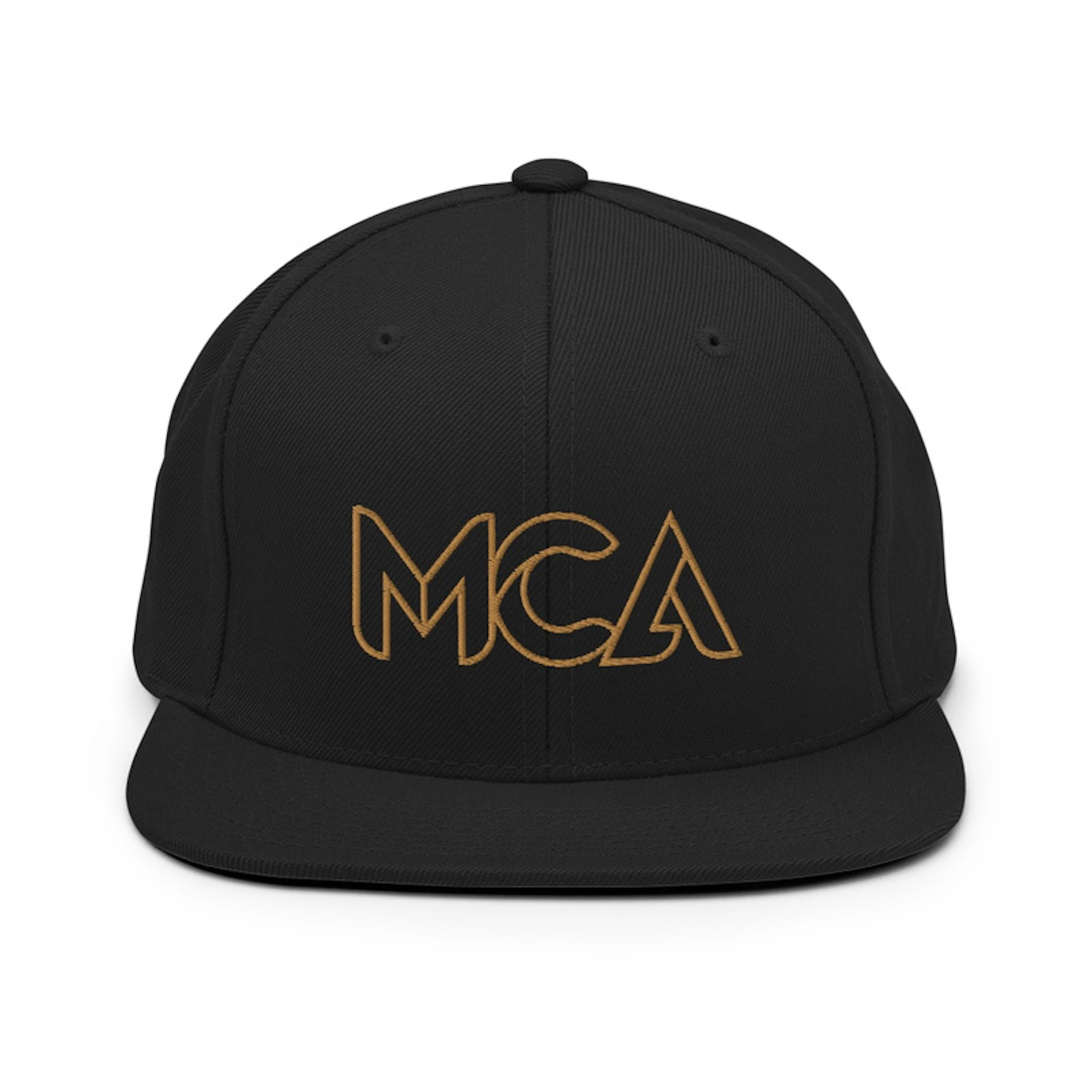 MCA logo embroidered snapback hat
