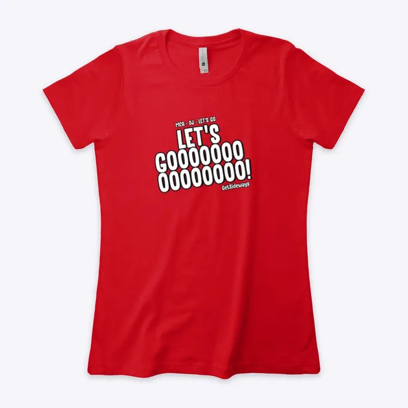 "Let's Go" Logo Women's Boyfriend T