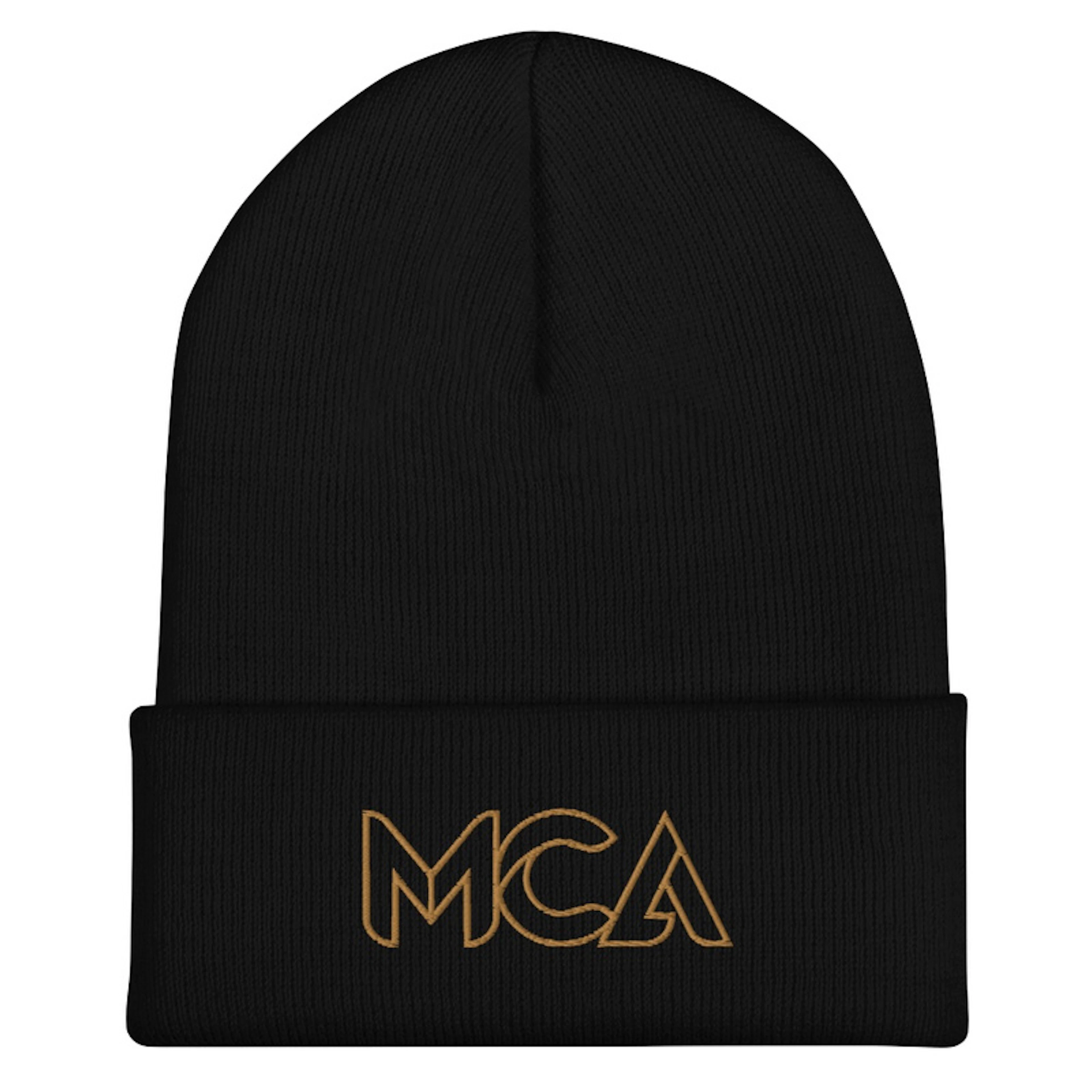MCA logo embroidered knit hat