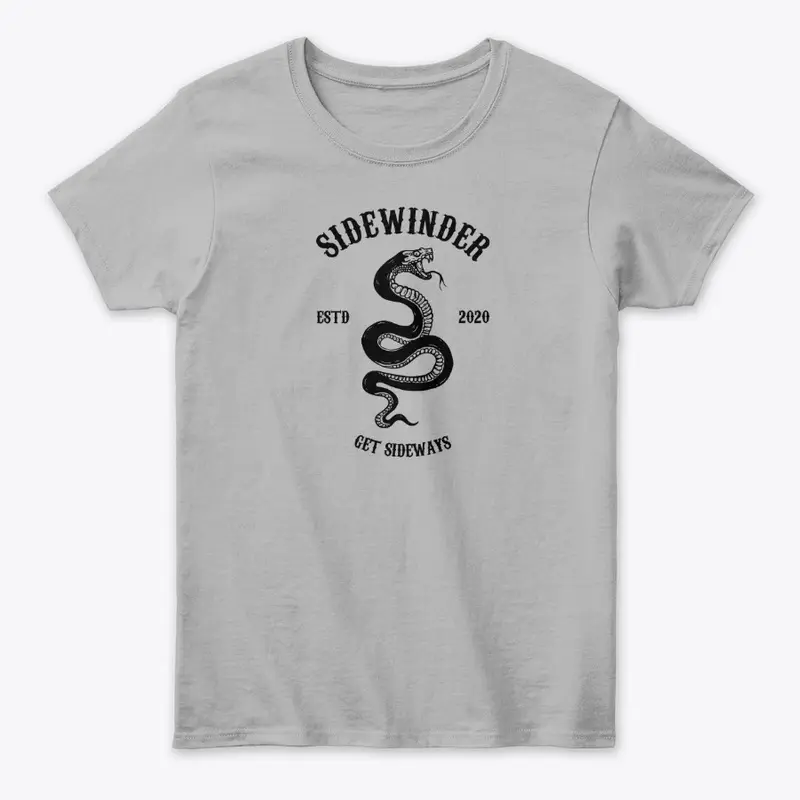 "Sidewinder" Logo Women's T-shirt (BL)