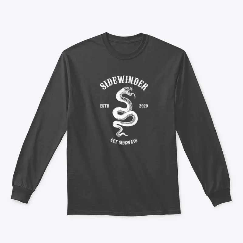 "Sidewinder" Logo Long Sleeve T (WH)