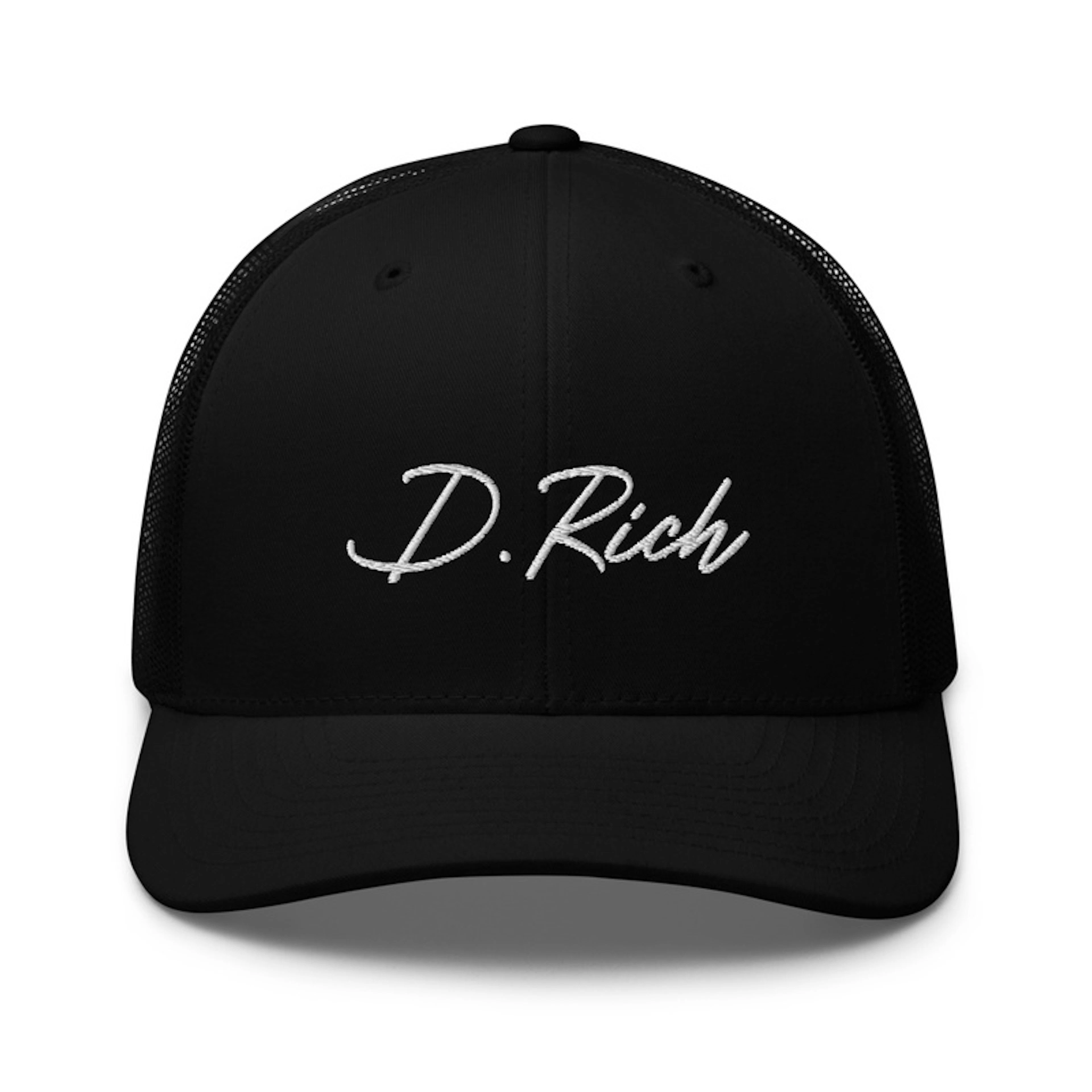 D. Rich logo embroidered hat