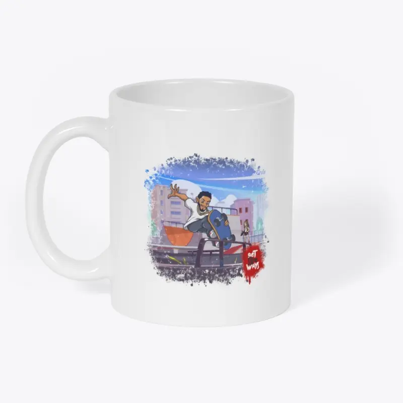 "DJ" Logo White Mug