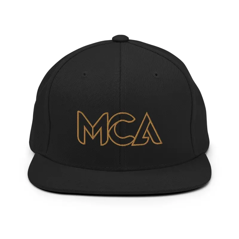 MCA logo embroidered snapback hat