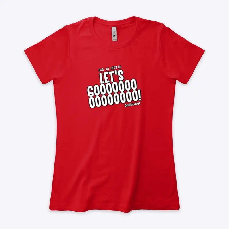 "Let's Go" Logo Women's Boyfriend T