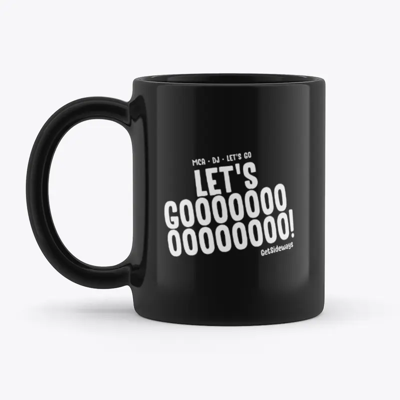 "Let's Go" Logo Black Mug