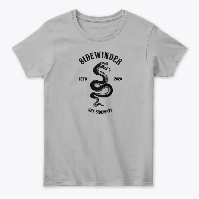 "Sidewinder" Logo Women's T-shirt (BL)