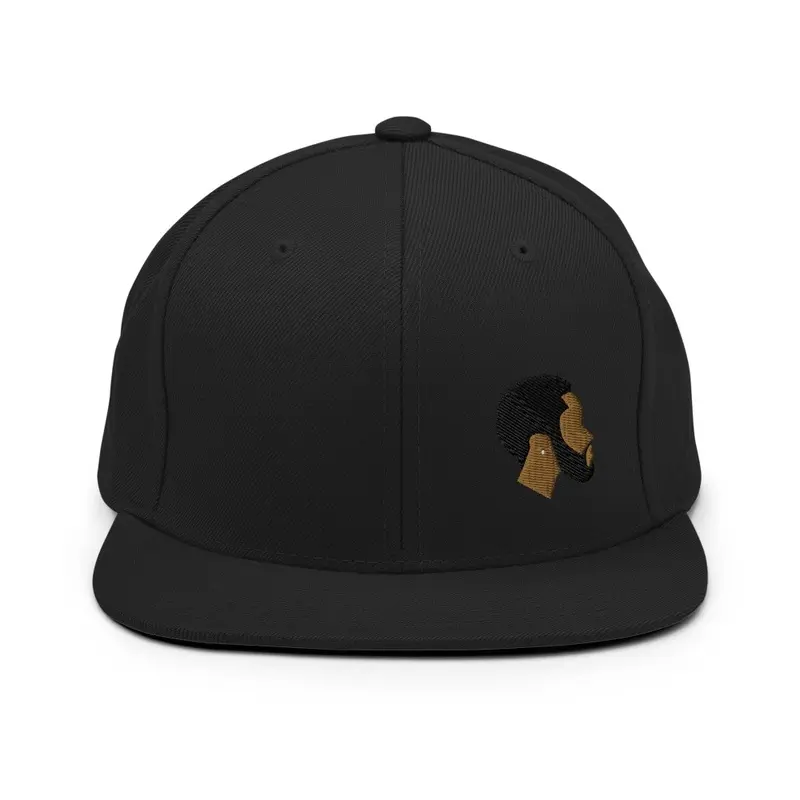 D.Rich head embroidered snapback hat